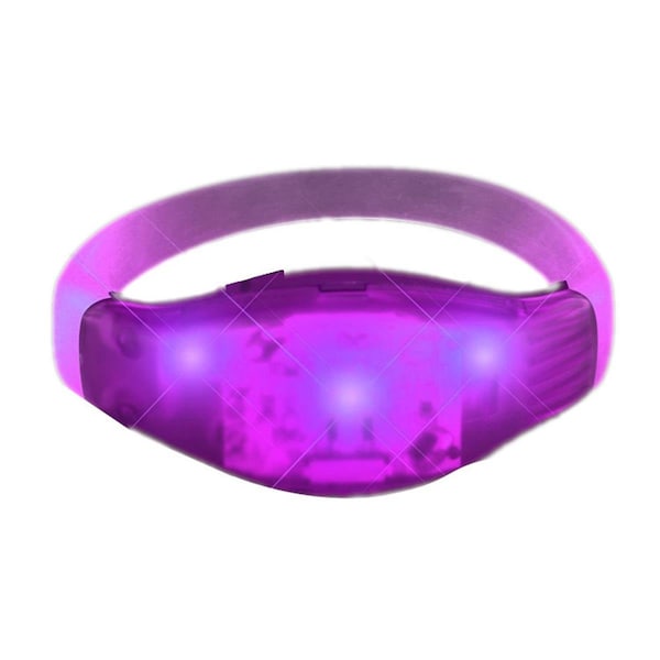Endless Games Sound Reactive Purple LED Party Bracelet - Wristbands for Concerts EN3330906 - main
